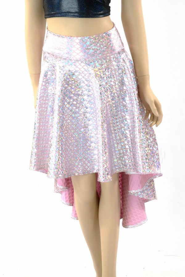 Pink Mermaid Hi-Lo Skirt - Coquetry Clothing