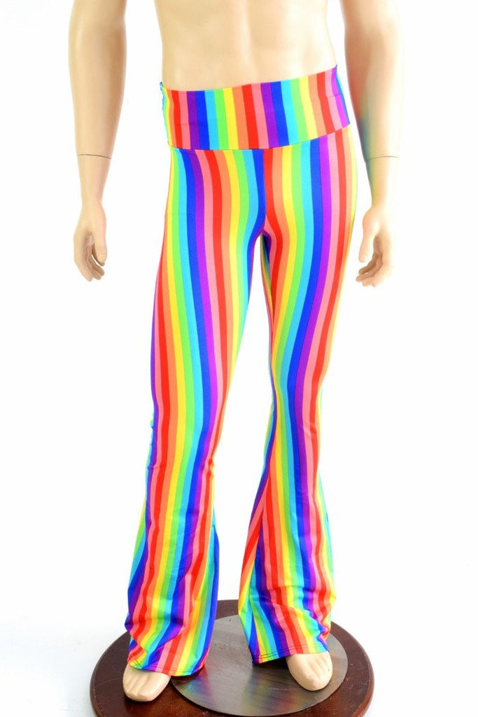 Mens Rainbow Stripe Bootcut Pants – Coquetry Clothing