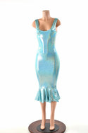 Seafoam Holographic Wiggle Dress - Coquetry Clothing
