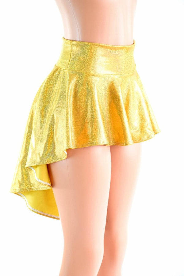 gold rave skirt