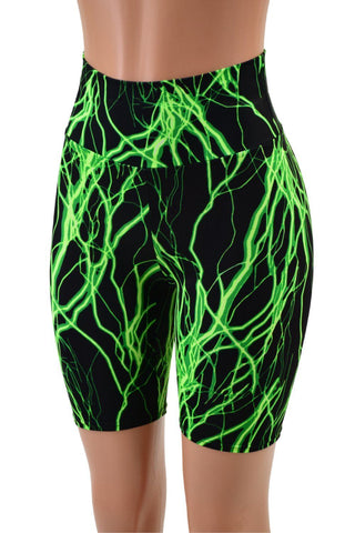 neon green bike shorts