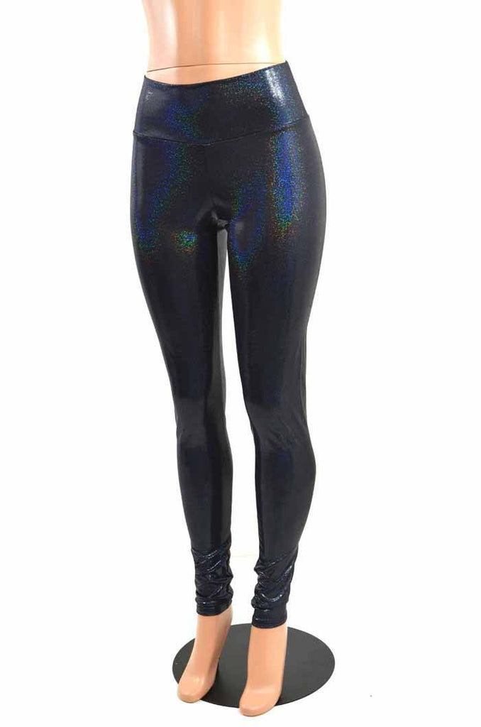 Black Holographic High Waist Leggings – Coquetry Clothing