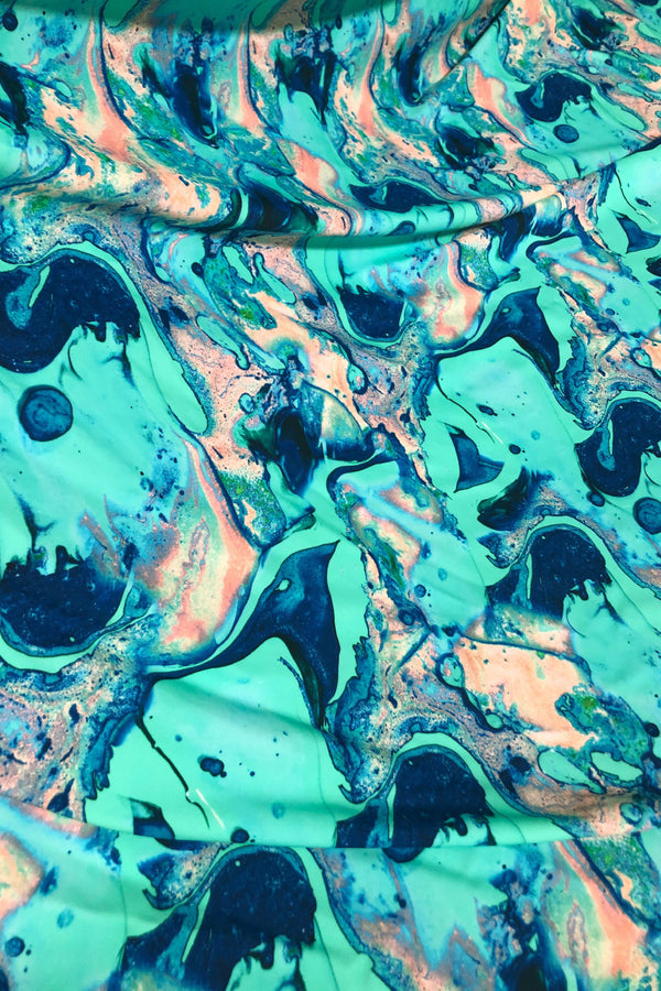 Lapis Lagoon Spandex Fabric | Coquetry Clothing