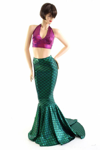 High Waist Mermaid Skirt with Puddle Train – Coquetry Clothing