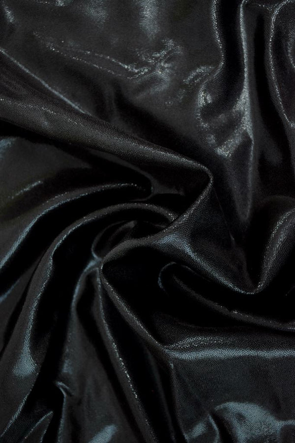 Black Metallic High Waist Shorts | Coquetry Clothing