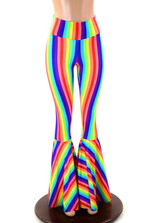 Girls Rainbow Bell Bottom Flares