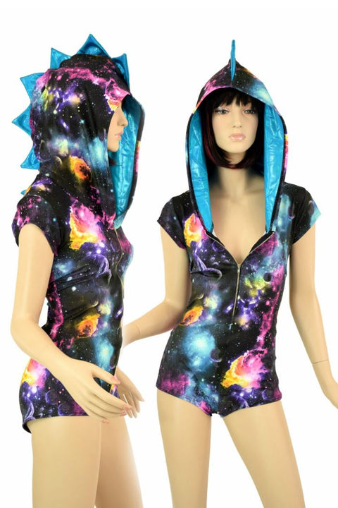 Women Galaxy Space Bodysuit Bodycon Romper Jumpsuit Catsuit Pants