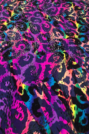 UV Glow Unicorns and Rainbows Print Starlette Bralette Spandex