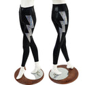 High Waist Leggings with Lightning Bolts - Coquetry Clothing