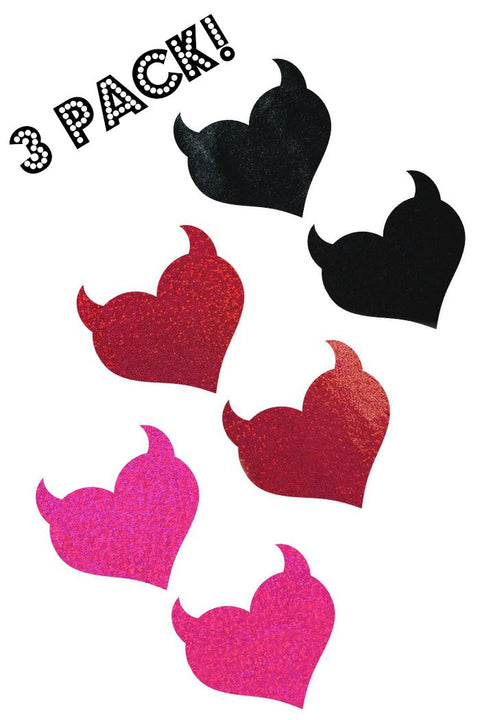 3PC Heart Pasties  Coquetry Clothing