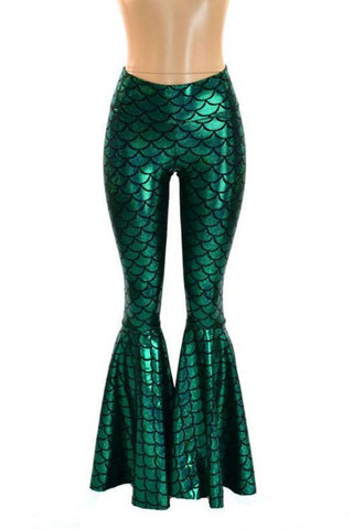 Mermaid High Waist Bell Bottom Flares 