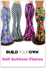 Neon Glow Worm Boot Cut Leggings