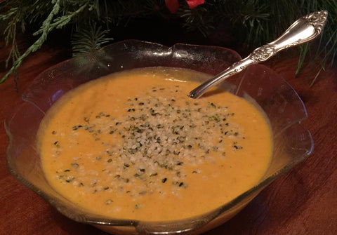 Roasted ButterNut Squash Soup with spoon