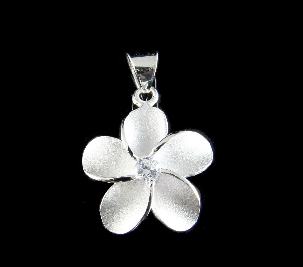 Sterling Silver 925 Plumeria Flower Pendants & Jewelry – The