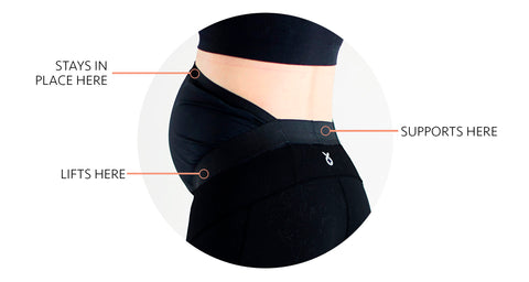 best built-in belly support in maternity activewear