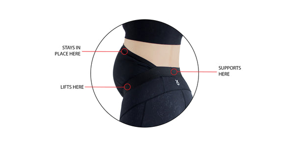 belly and back support built-into all maternity leggings