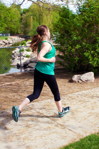 woman running during pregnancy