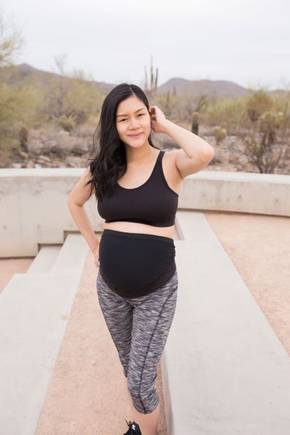 Joyaria Active Yoga Maternity Leggings Over The Belly Bump Support