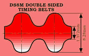  DS8M  Double Sided Timing Belt 