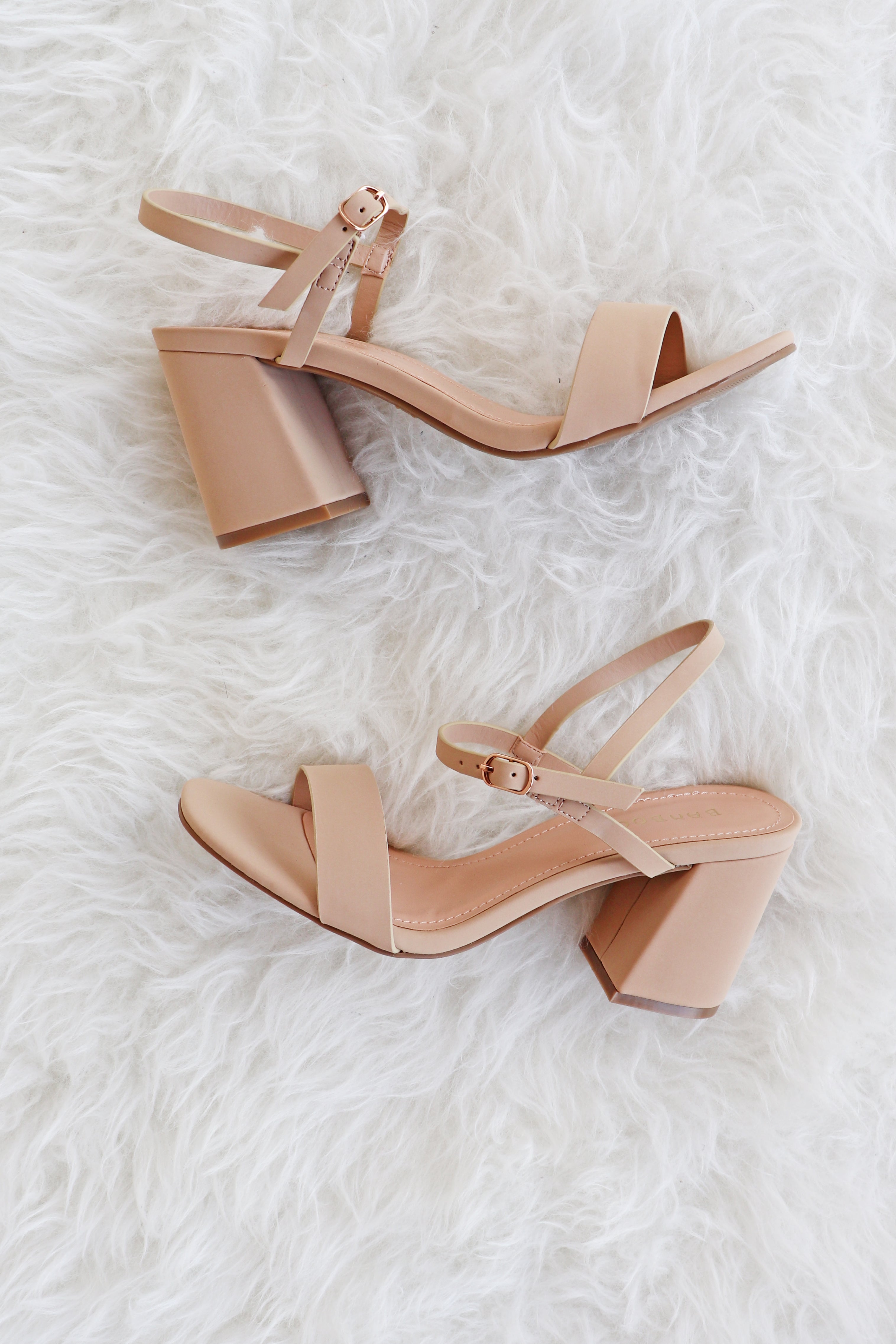 cheap nude block heels