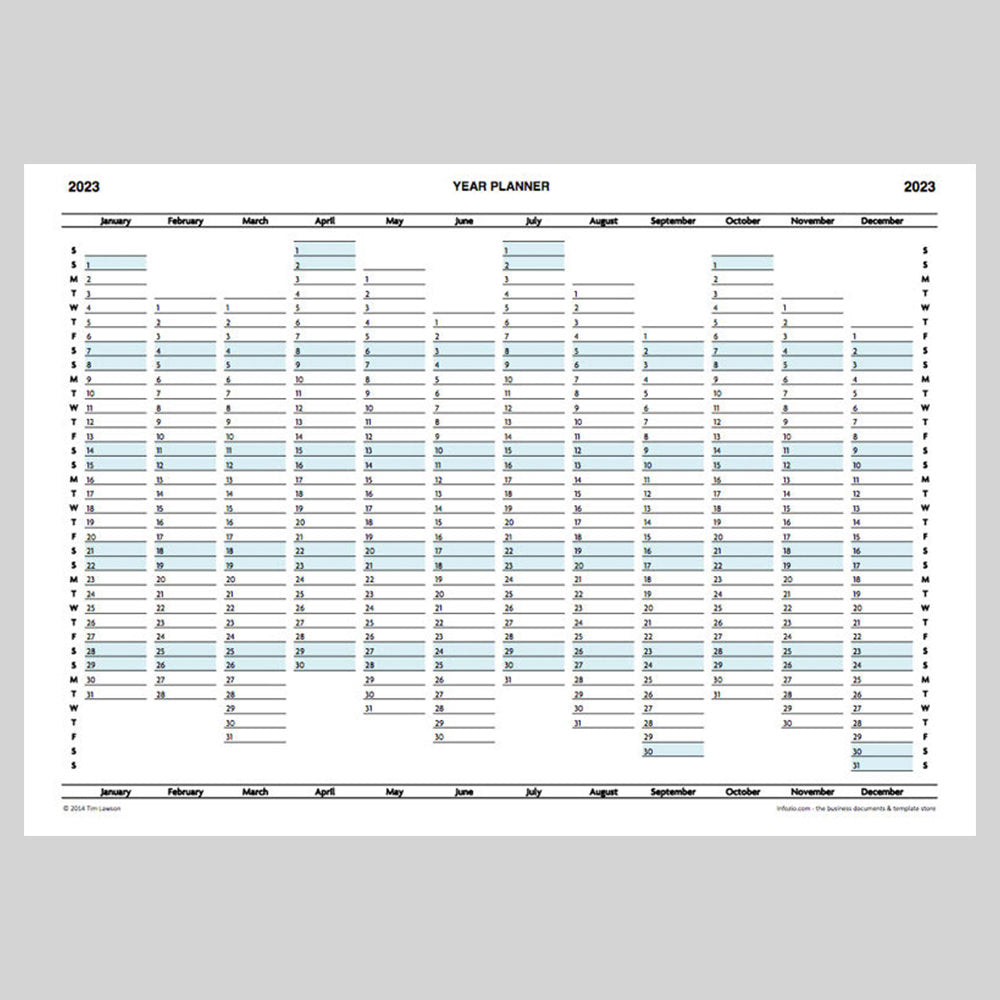 Monthly Planner Template Free Download 2023