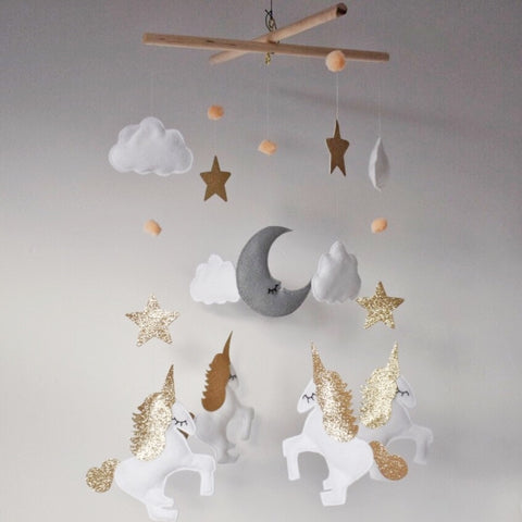 unicorn musical cot mobile