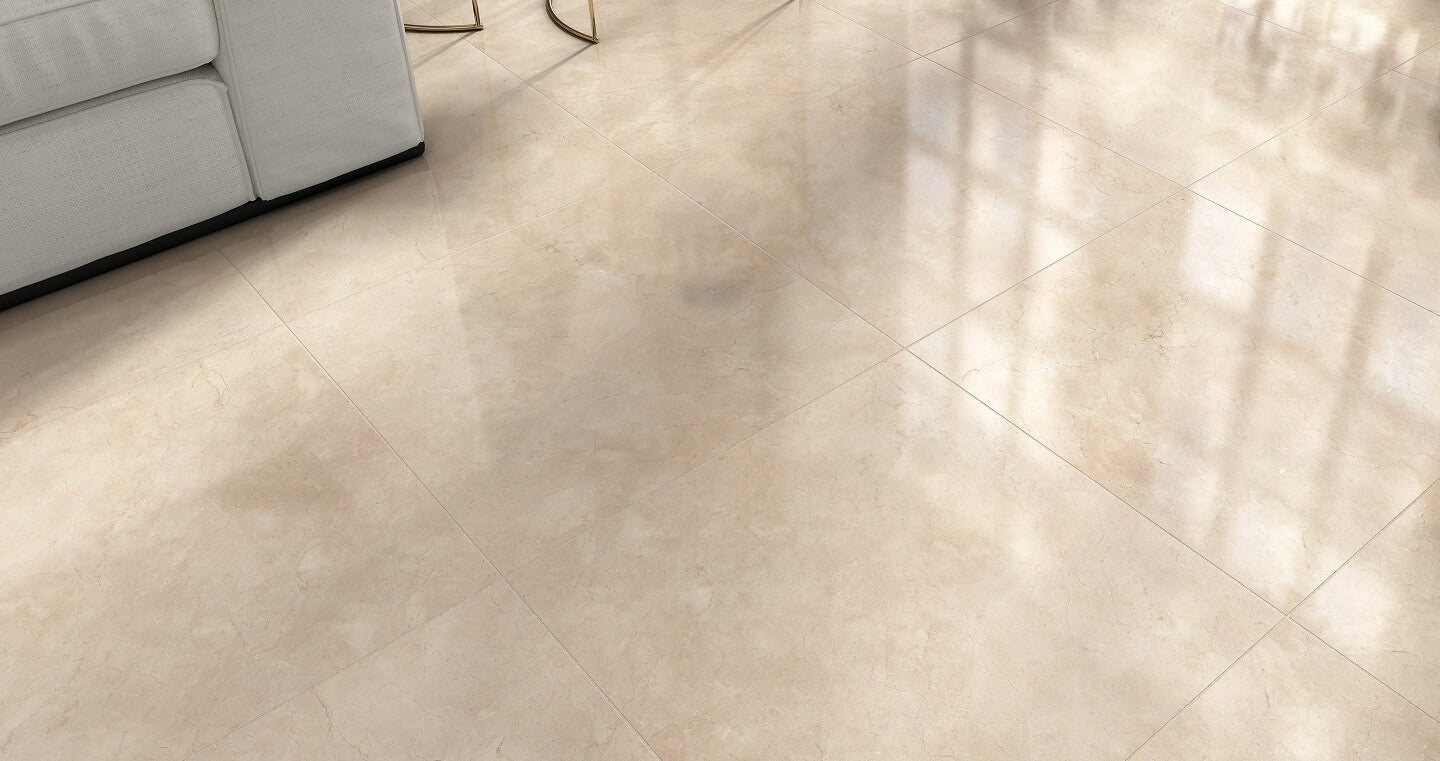 Cream Floor Tiles For Living Room