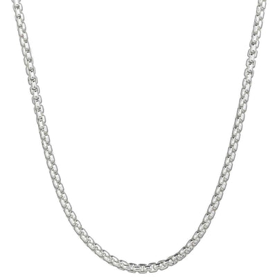 Lola & Company Jewelry Rounded Box Chain Silver