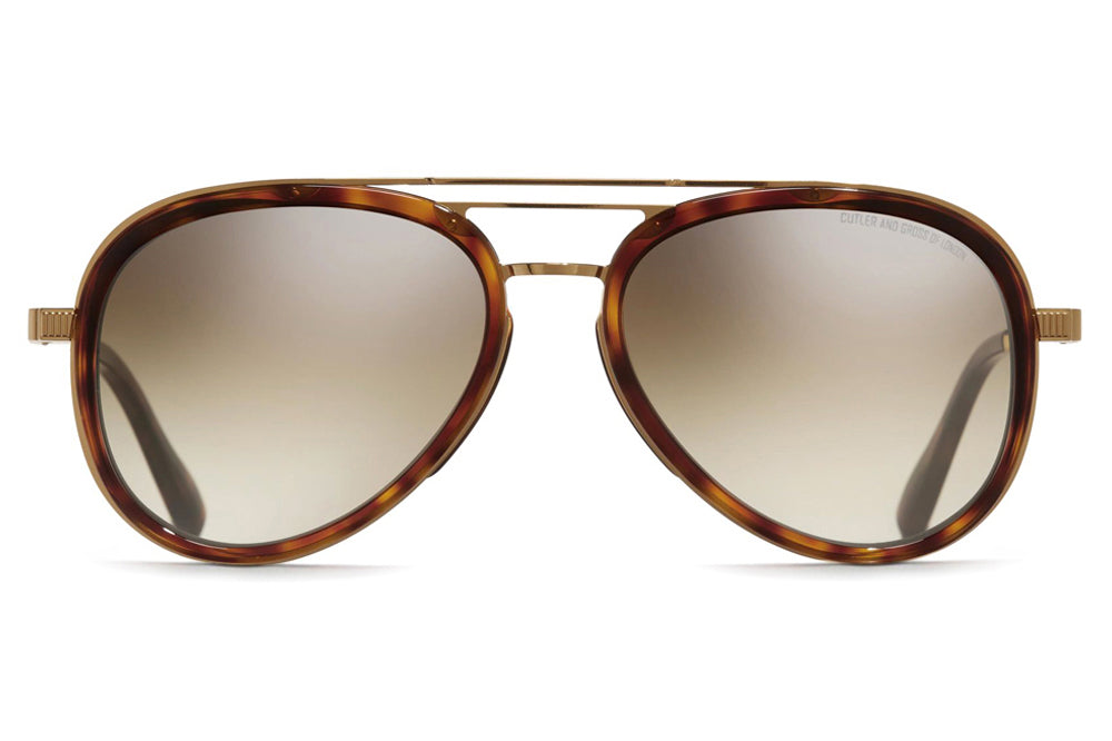 Cutler and Gross - 1372 Sunglasses | Specs Collective, Black on Gold