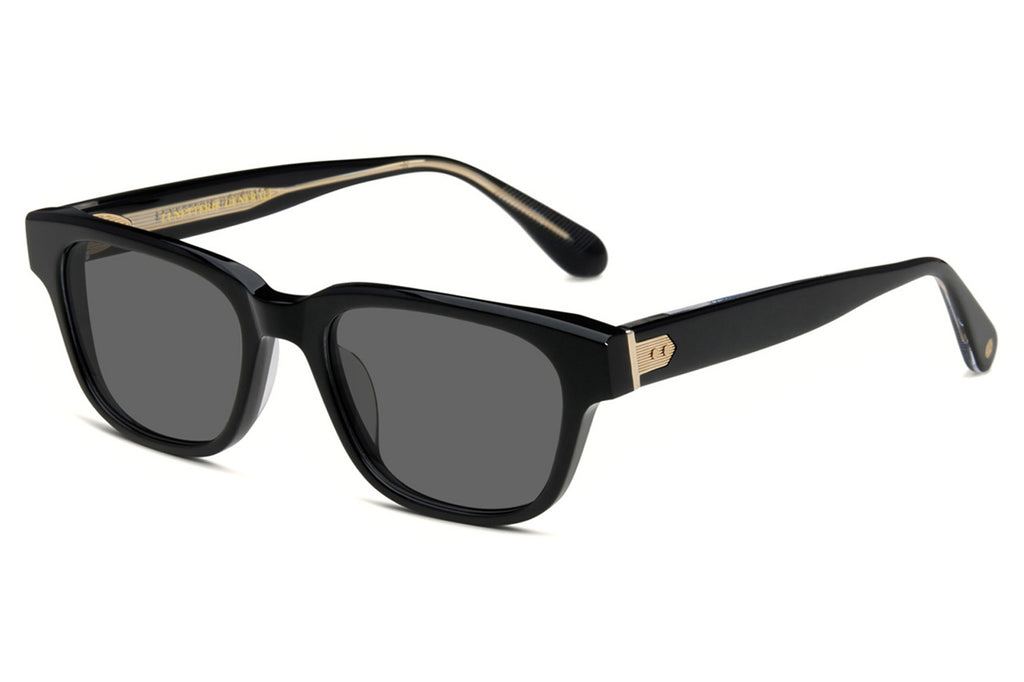 Semi Round Frame LV Style Sunglasses | Sophisticated & Sporty | 100% UV Protection | 3305 Black & Gunmetal w/ Smoke Lens