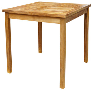 Teak Wood Havana Outdoor Bar Table, 27 Inch – La Place USA Furniture Outlet