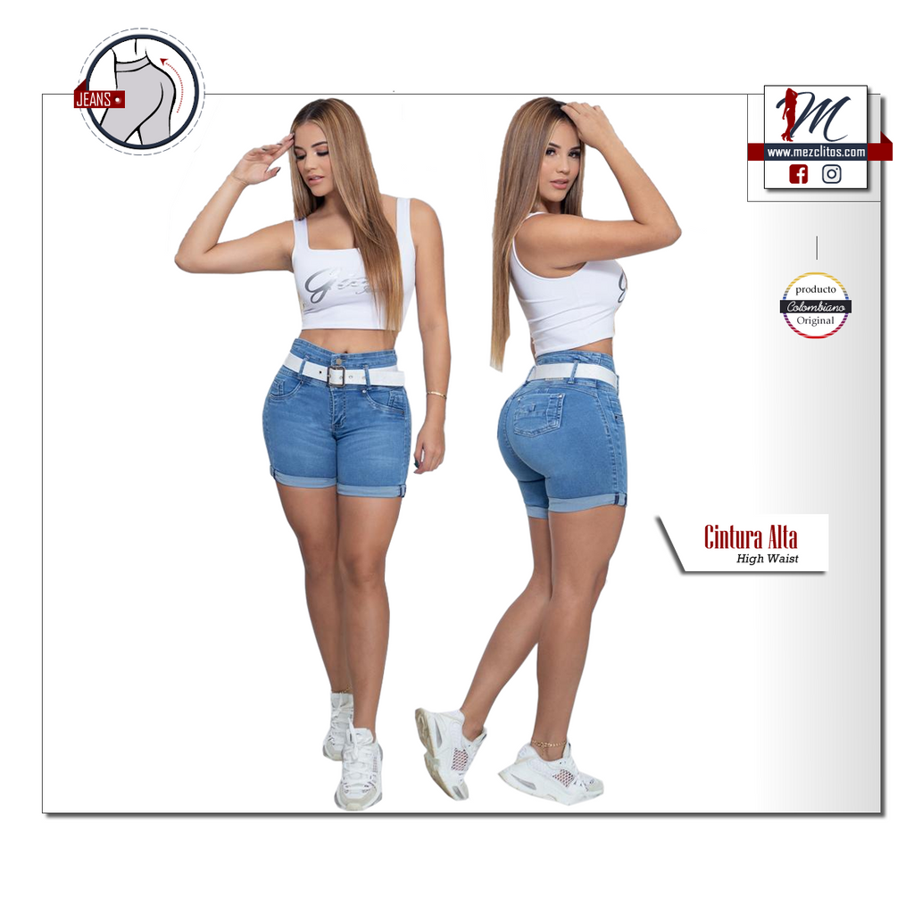 Gio's Jeans Levanta Cola Shorts 1562 – Mezclitos