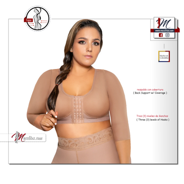 JACKIE LONDON 3060 - Long Bodyshaper With Brassier And Sleeves