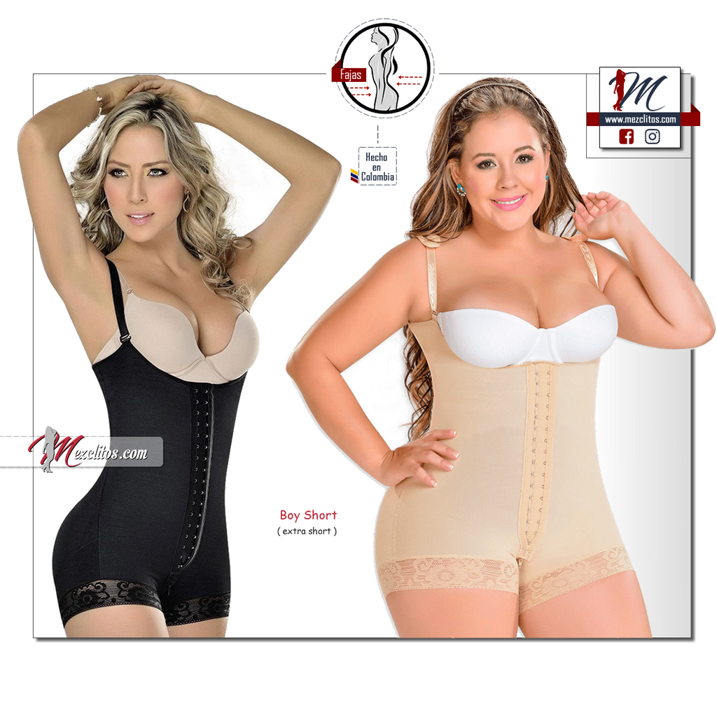  Fajas MYD Fajas Colombianas Extra Cortas, Baja Compresión. Body  Shaper Sin Tirantes Ref 0216 (Desnudo, 2XS) : Ropa, Zapatos y Joyería