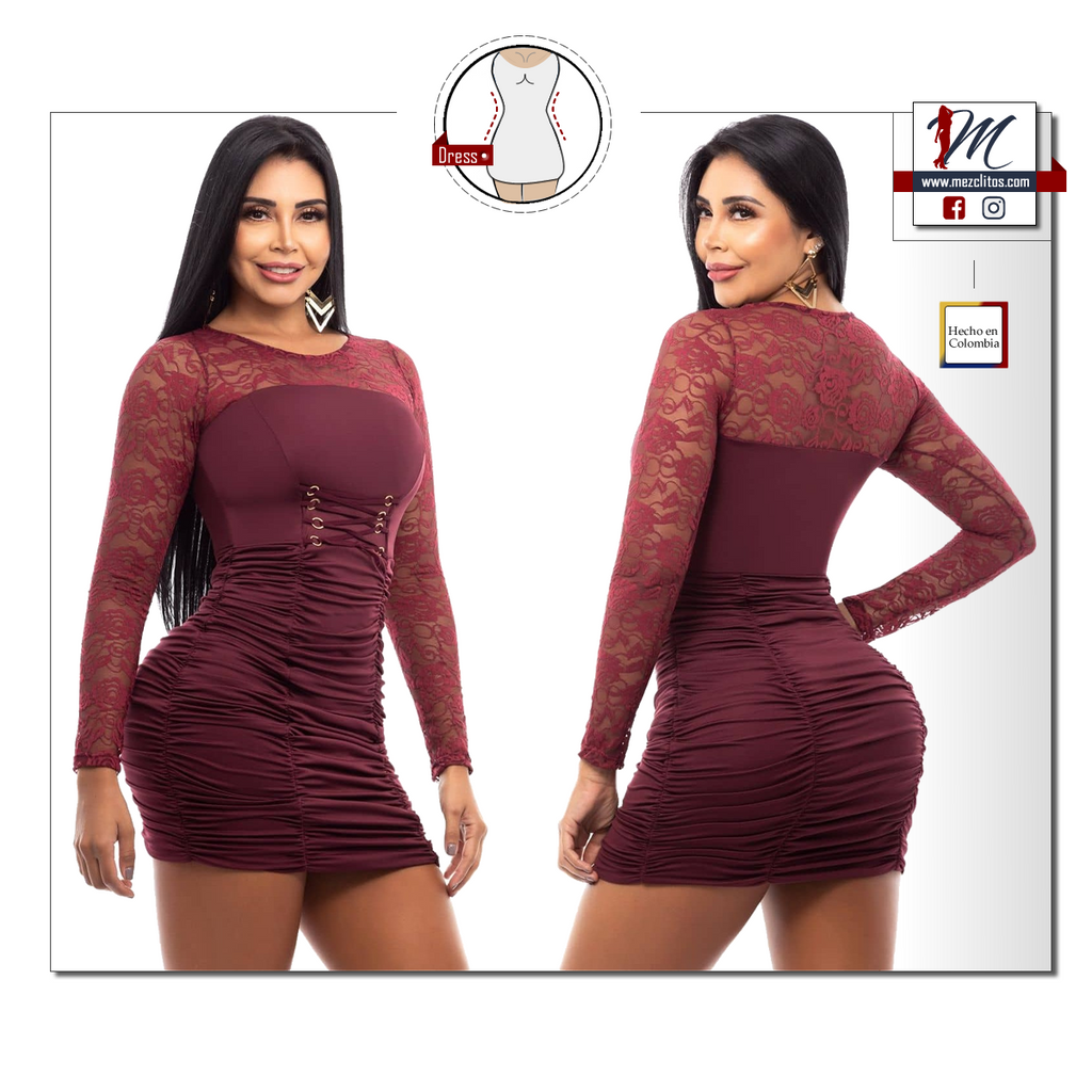 Bodycon Dress VR2314 - Black – Mezclitos