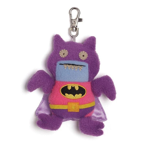 14. Ugly Dolls DC Comics 4" Plush Clip-On: Pink/Purple Ice-Bat Batman