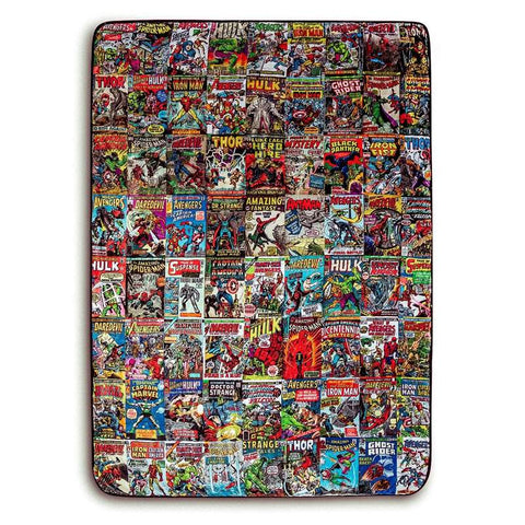 Marvel Comics Oversized Fleece Sherpa Throw Blanket