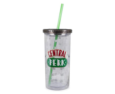 Friends Central Perk Cold Cup with Lid and Straw | Holds 20 Ounces
