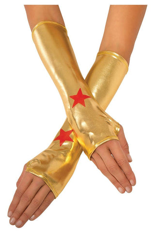 6. DC Comics Wonder Woman Costume Gauntlets Adult One Size