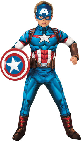 AVC-Captain America DLX Boy's Costume