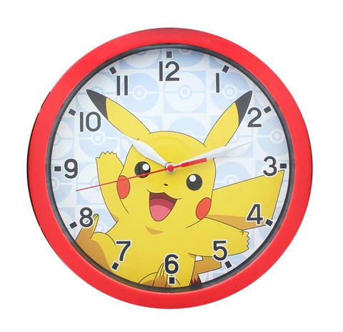 POKEMON PIKACHU 9.5 INCH BATTERY OPERATED WALL CLOCK