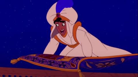 Aladdin Riding a Magic Carpet