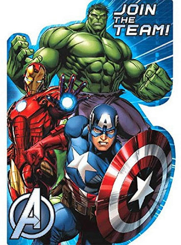 Avengers Birthday Party Postcard Invitation Kit