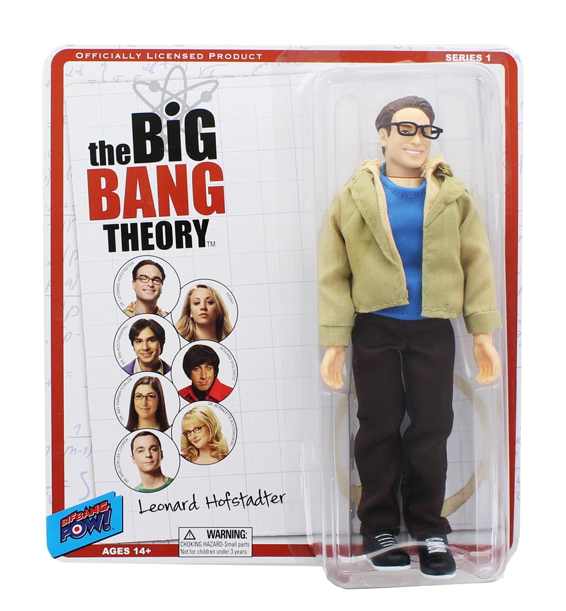 Big Bang Theory Leonard Hofstadter Retro Clothed 8 Action Figure
