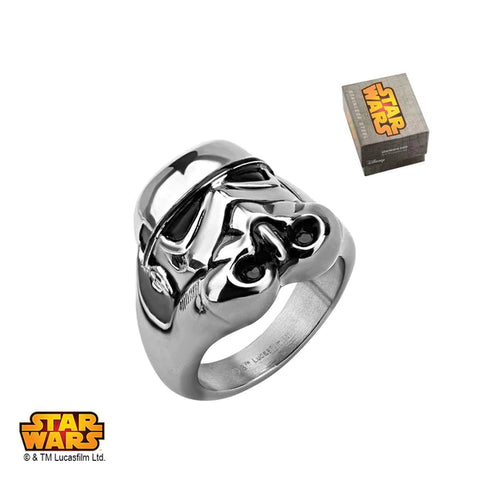 STAR WARS STORMTROOPER 3D FACE STAINLESS STEEL RING