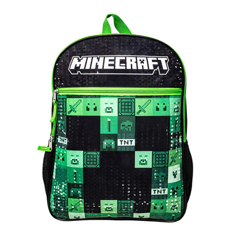 MINECRAFT TNT CREEPER 16 INCH KIDS BACKPACK