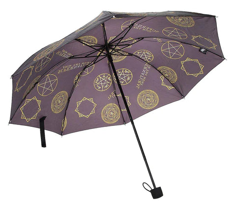 SUPERNATURAL SYMBOLS COMPACT UMBRELLA