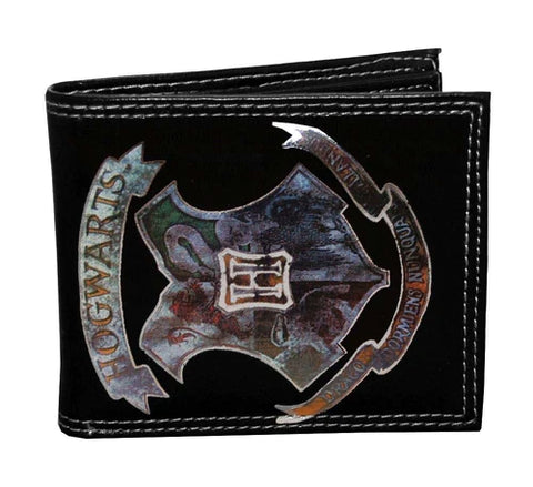 HARRY POTTER HOGWARTS CREST BLACK BIFOLD WALLET