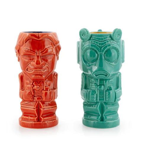 GEEKI TIKIS STAR WARS HAN SOLO & GREEDO MUGS | STAR WARS TIKI STYLE CERAMIC CUPS