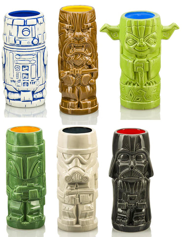 STAR WARS SERIES 1 CERAMIC GEEKI TIKI MUGS | SET OF 6